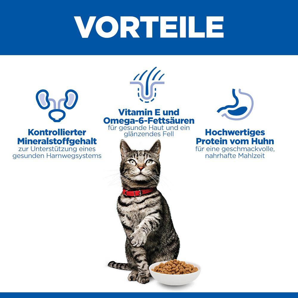 Hills Science Plan Urinary Health Hairball Control Huhn Katze_2