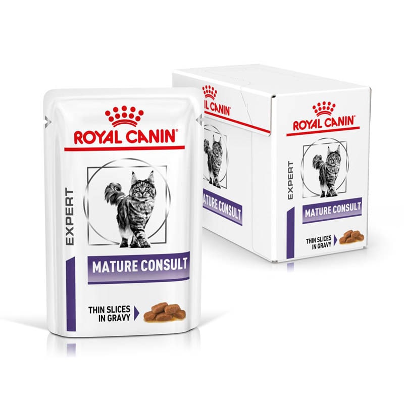 Royal Canin Expert Mature Consult Feine Stückchen in Soße Nassfutter für Katzen_1