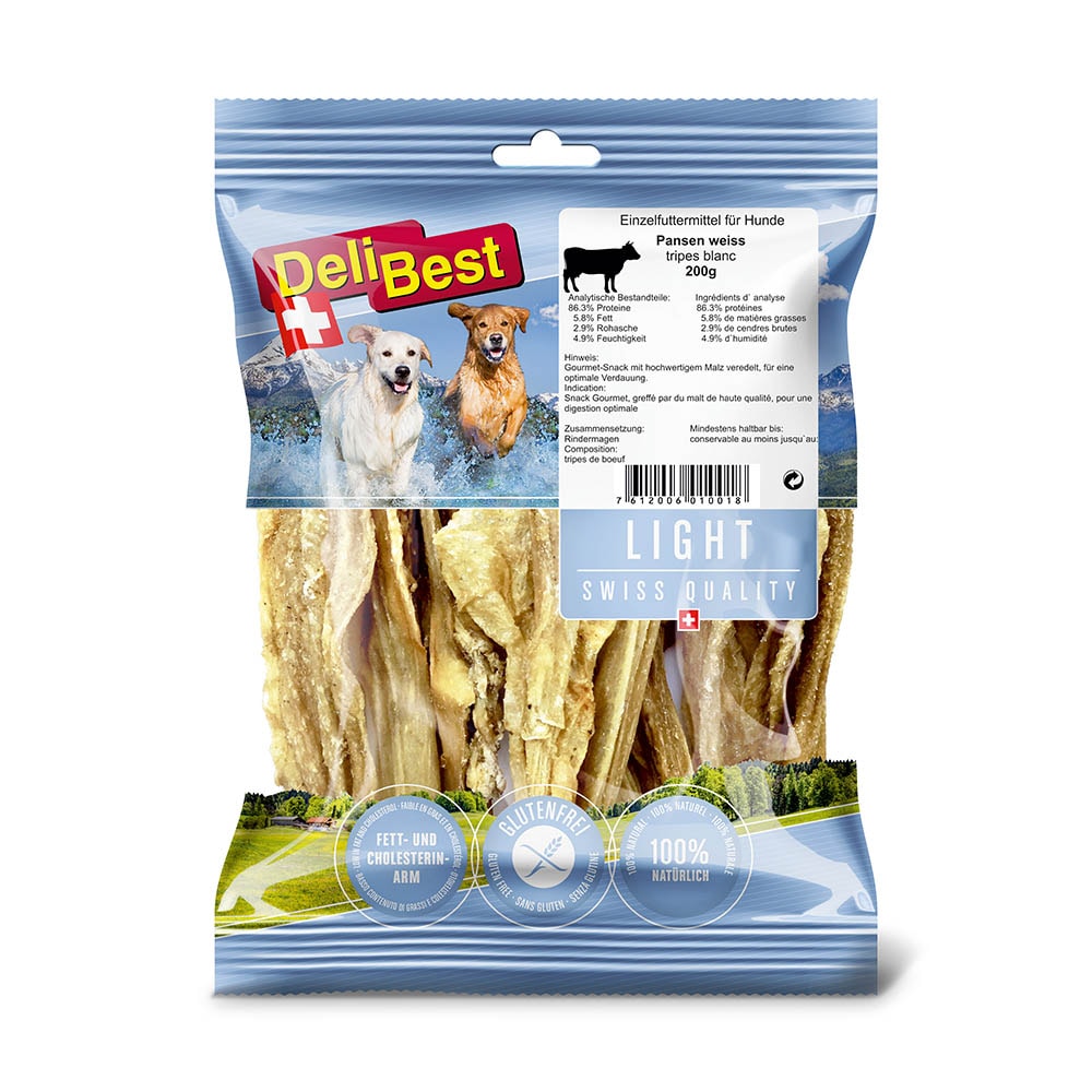 Delipet Light Rinderpansen weiß_0