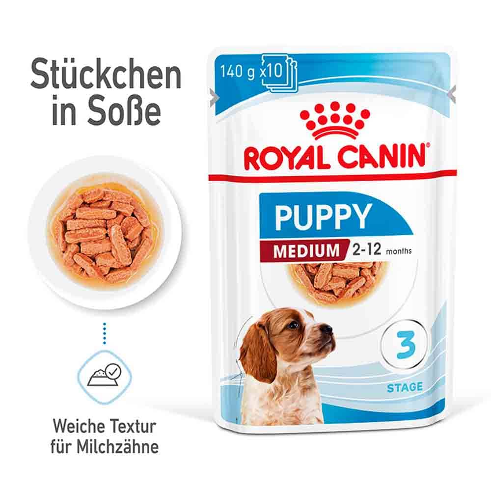 Royal Canin Medium Puppy Welpenfutter nass für mittelgroße Hunde bis zum 12. Monat_0