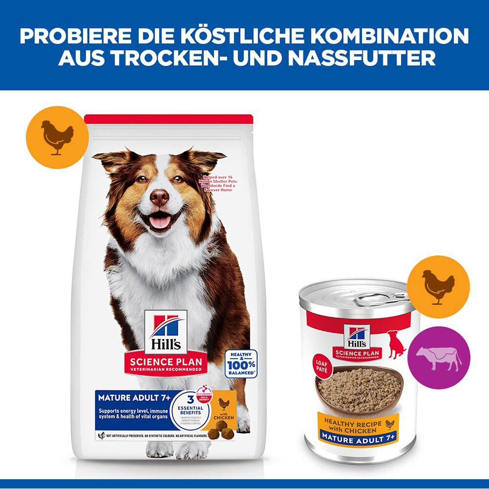 Hills Science Plan Mature Adult 7+ mit Huhn Nassfutter für Hunde_4