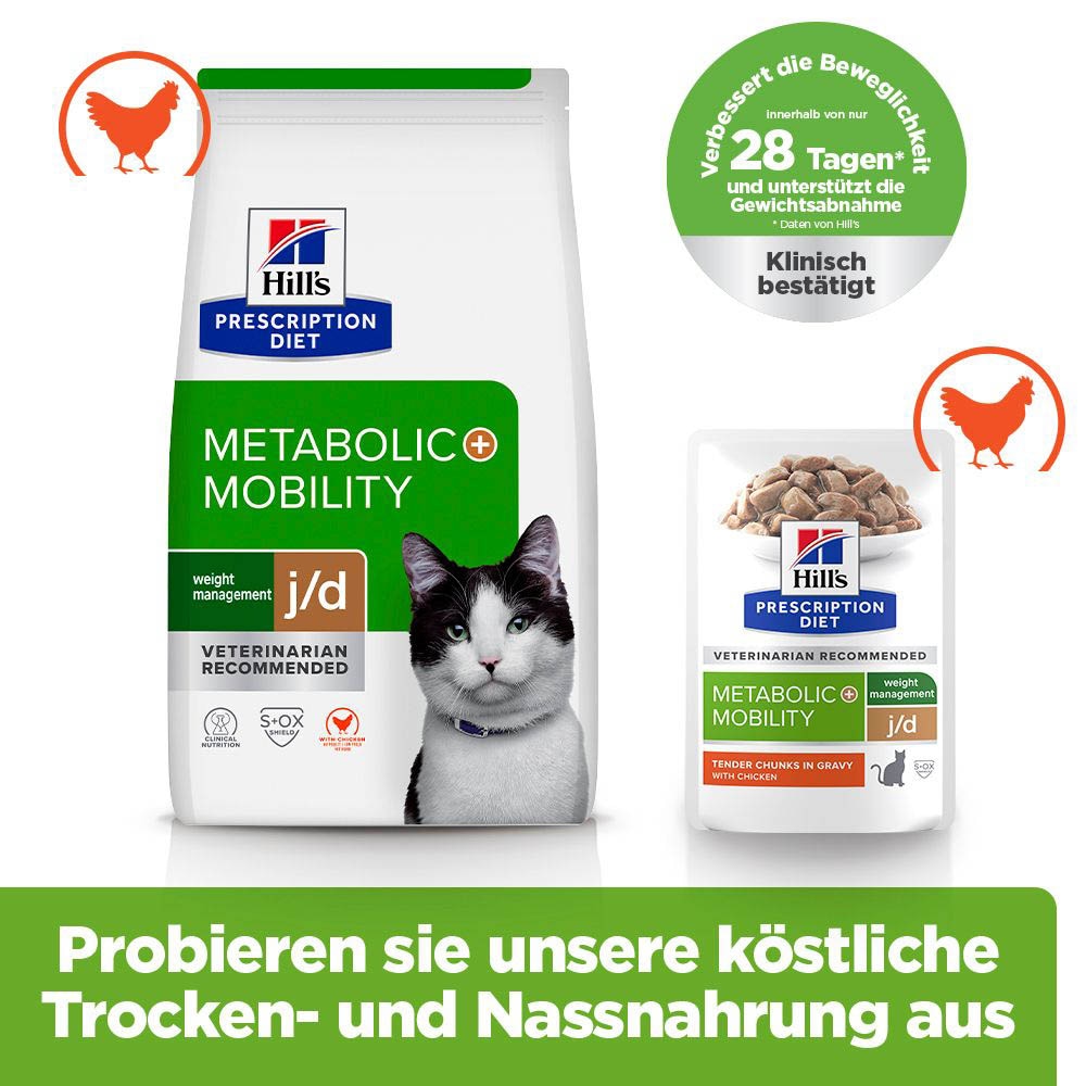 Hills Prescription Diet Metabolic + Mobility mit Huhn Trockenfutter für Katzen_5