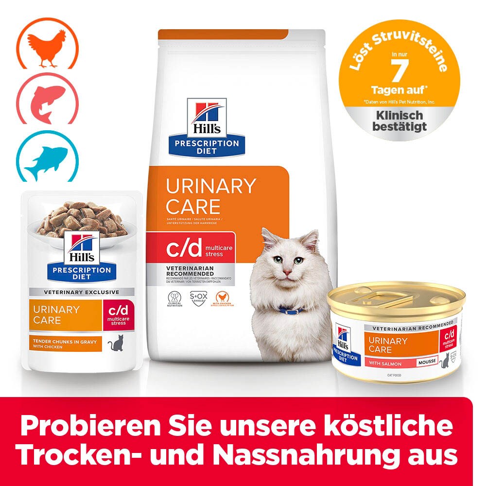 Hills Prescription Diet c/d Multicare Stress Mousse Lachs Nassfutter für Katzen_6