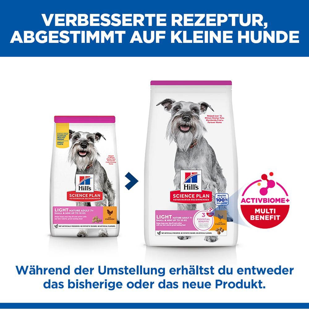 Hills Science Plan Light Small & Mini Mature Adult 7+ Trockenfutter für Hunde mit Huhn_2