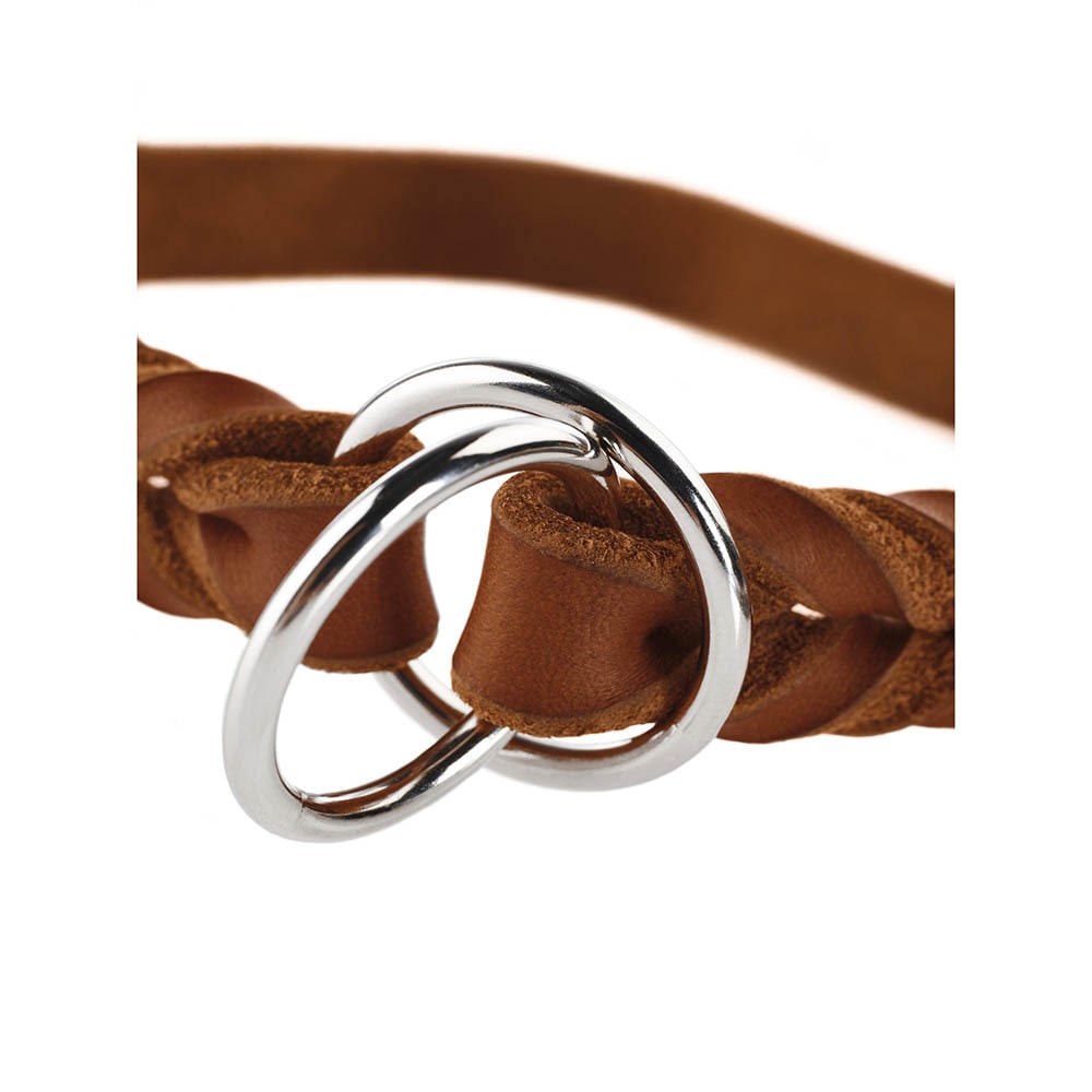 Hunter Zugstopp Halsband Solid Education cognac_3