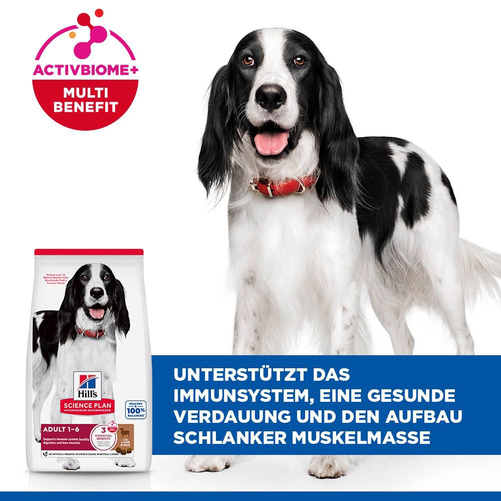 Hills Science Plan Adult Medium Lamm mit Reis Trockenfutter für Hunde_4