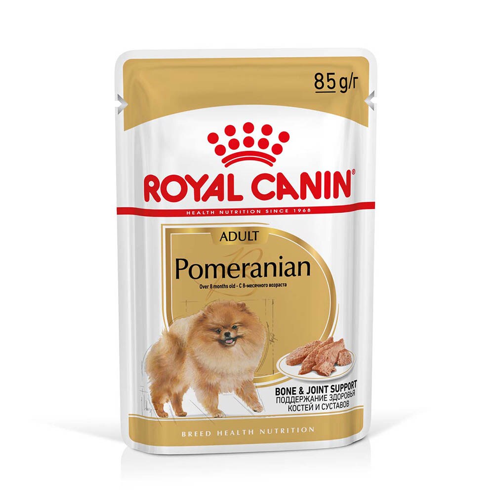 Royal Canin Breed Pomeranian Feuchtnahrung für Zwergspitze als Mousse (>8 Monate)_1