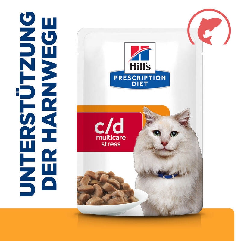 Hills Prescription Diet c/d Urinary Stress Lachs Frischebeutel Katze_1