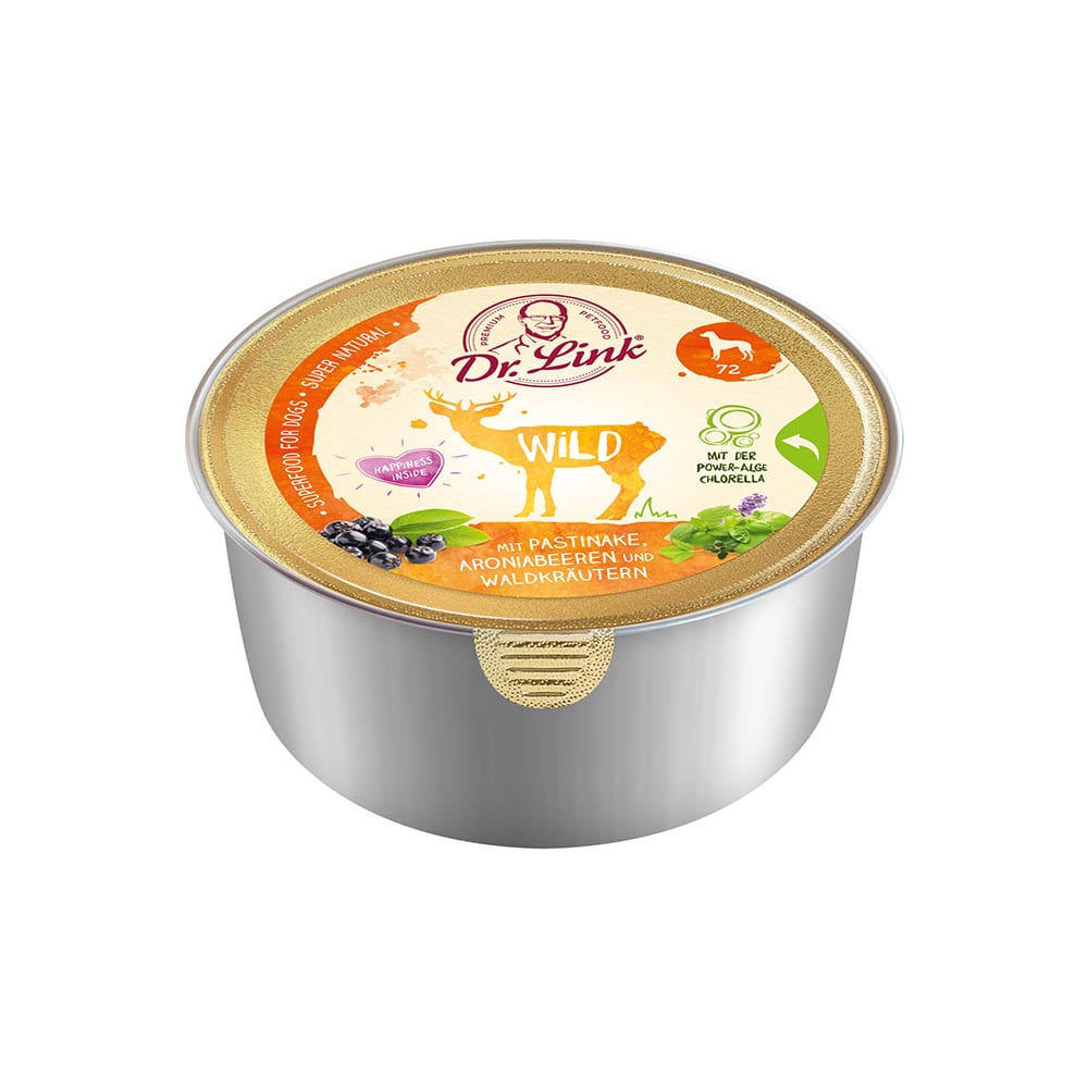Dr. Link Super Natural Wild mit Pastinake und Aroniabeeren Nassfutter für Hunde_0