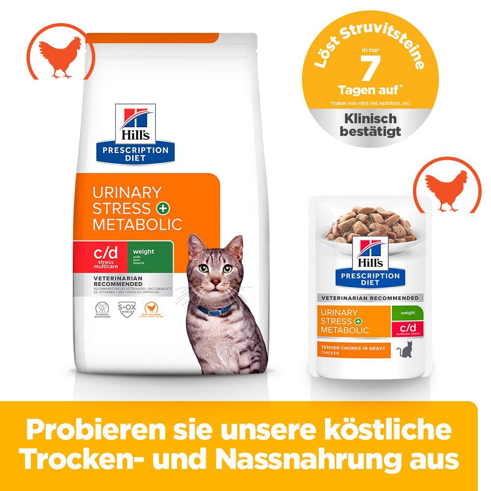 Hills Prescription Diet c/d Urinary Stress + Metabolic Trockenfutter für Katzen_5