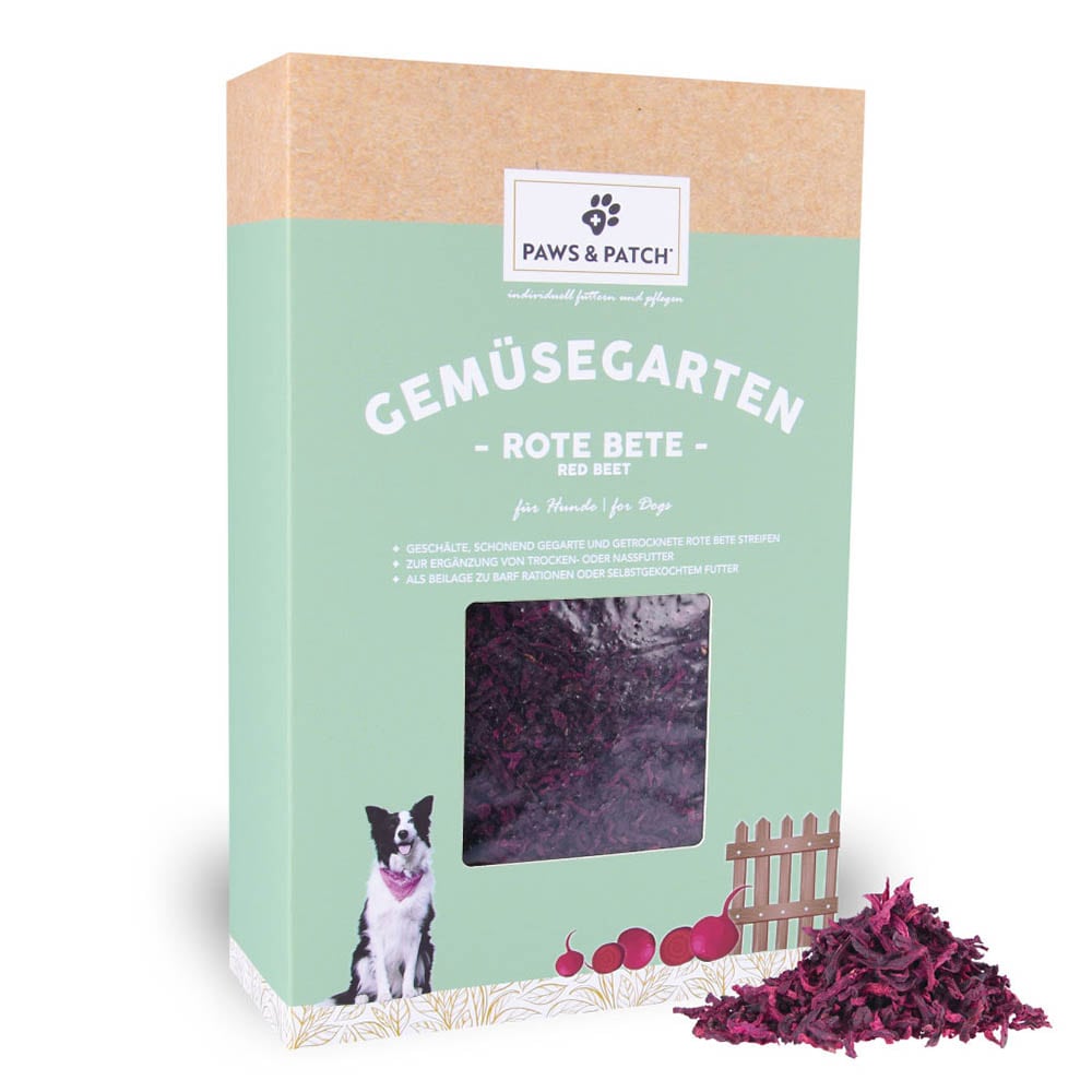 PAWS & PATCH Rote Beete Streifen für Hunde_0