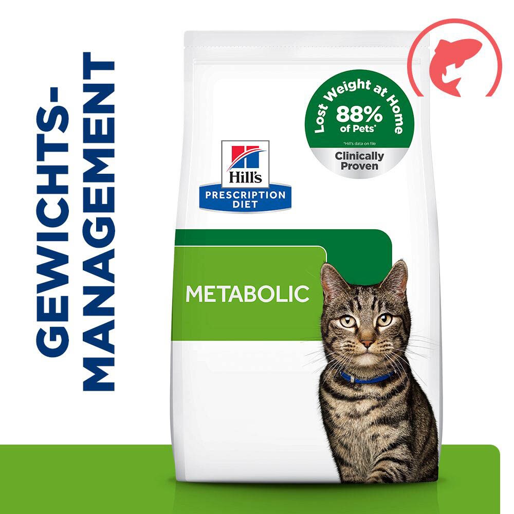 Hills Prescription Diet Metabolic Weight Management Trockenfutter für Katzen mit Lachs_1