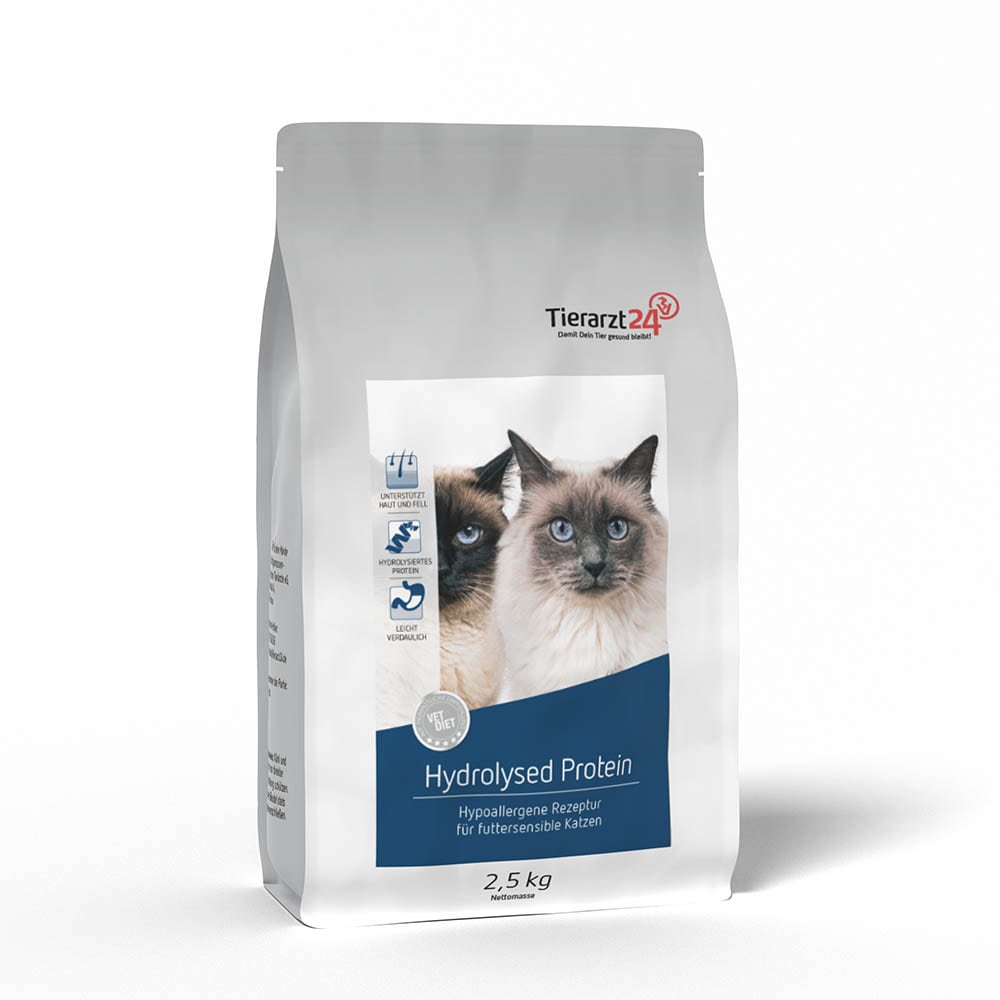 Tierarzt24 Vet Diet Hydrolysed Protein Trockenfutter für Katzen _1