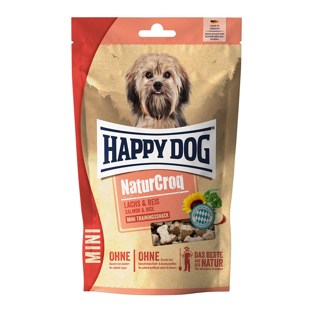 Happy Dog NaturCroq Mini Snack Lachs & Reis_0
