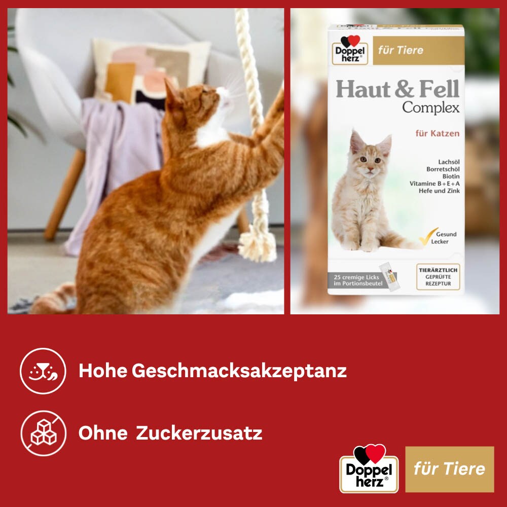 Doppelherz Haut und Fell Complex für Katzen_5