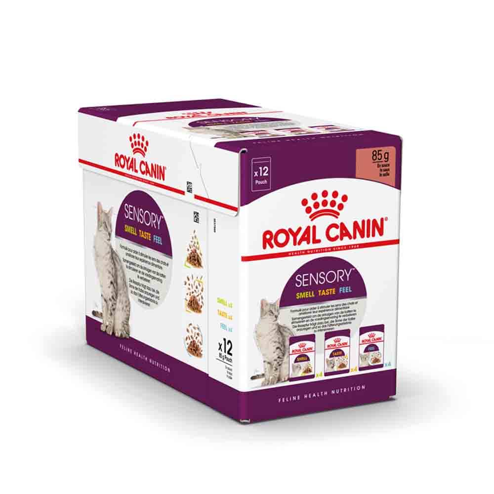 Royal Canin Sensory Smell Taste Feel Nassfutter Multipack in Soße für wählerische Katzen_1