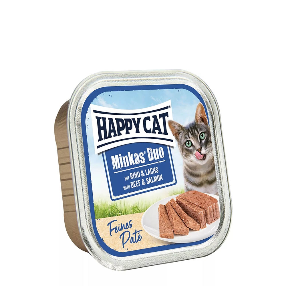 Happy Cat Minkas Duo Rind & Lachs Paté_0