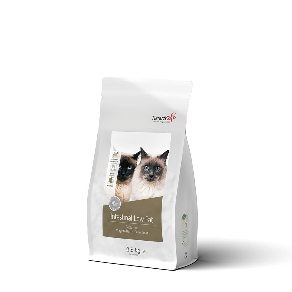 Tierarzt24 Vet Diet Intestinal Low Fat Trockenfutter für Katzen_0