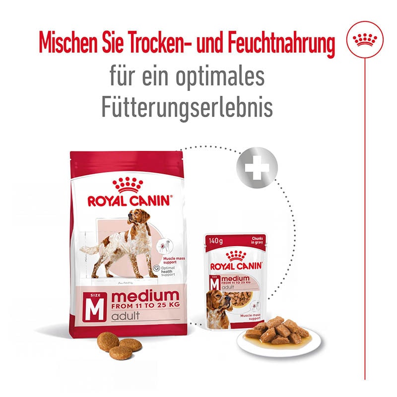 Royal Canin Medium Adult Feuchtnahrung als Stückchen in Soße (>12. Lebensmonat)_4