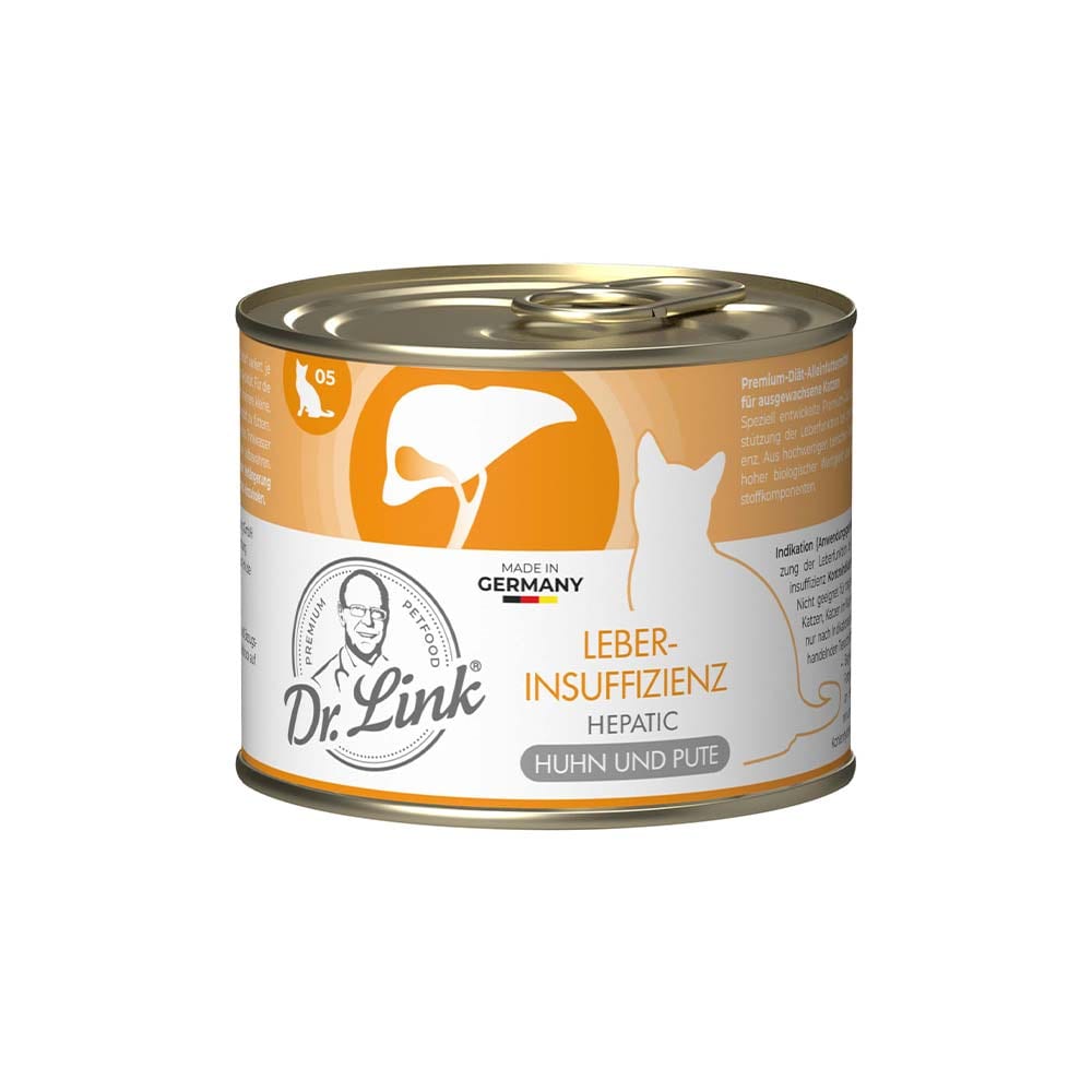 Dr. Link Spezial-Diät Leberinsuffizienz Huhn und Pute Nassfutter für Katzen_1