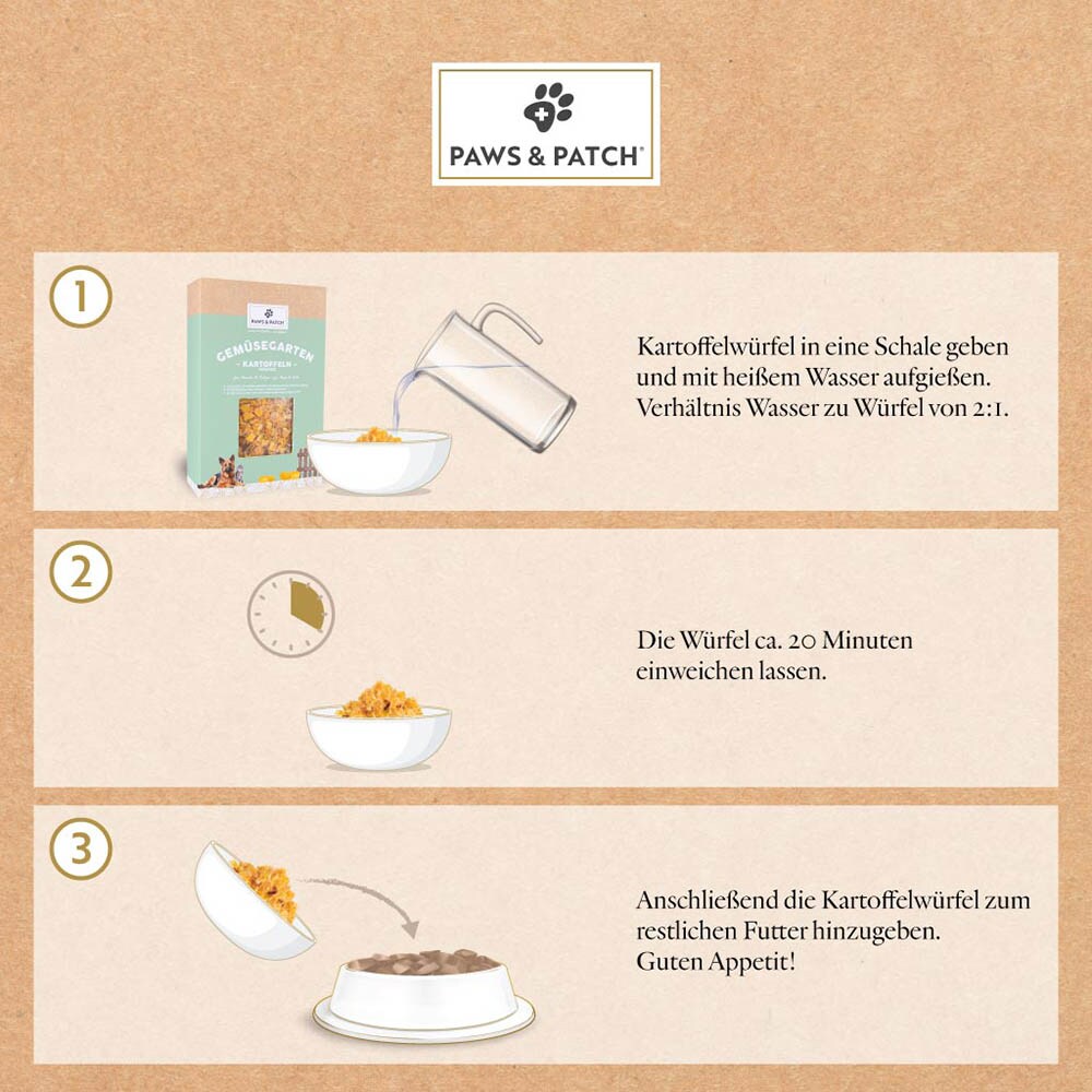 PAWS & PATCH Kartoffelwürfel für Hunde und Katzen_2