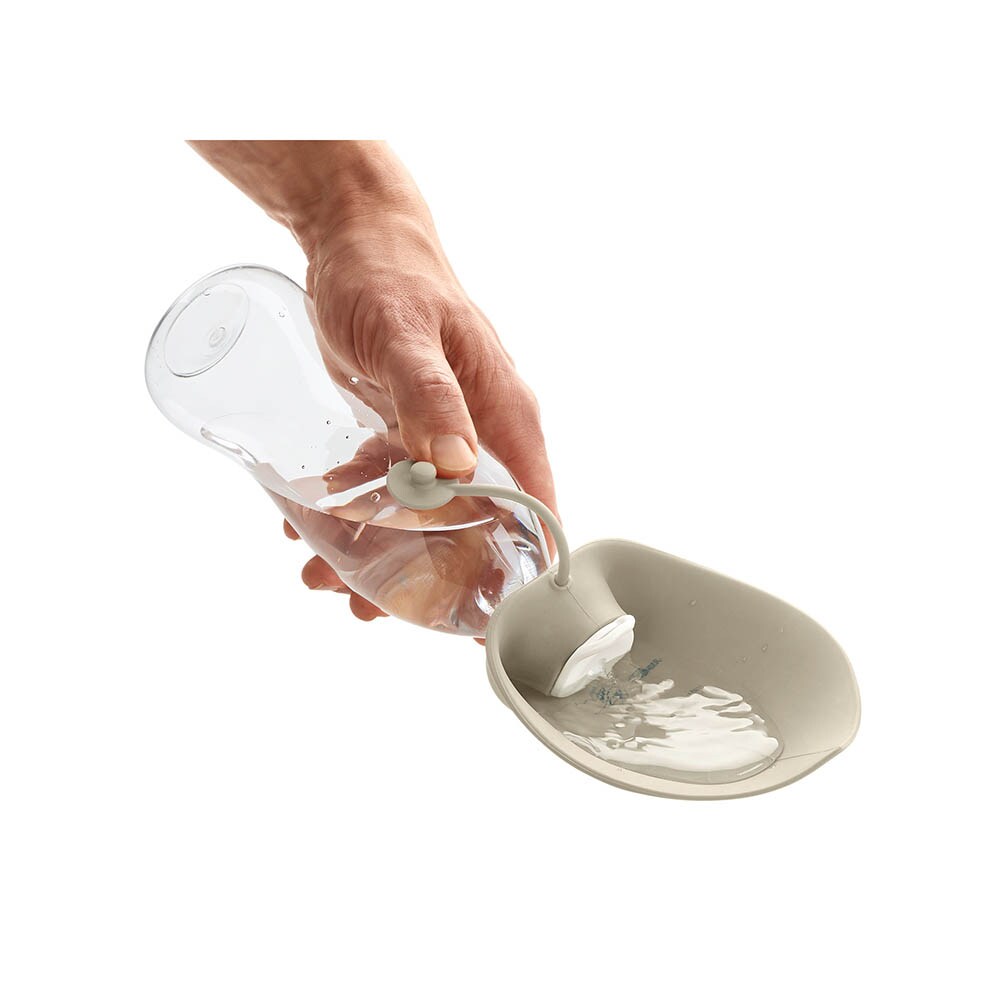 Hunter Outdoor Trinkflasche mit Silikonnapf List beige_1