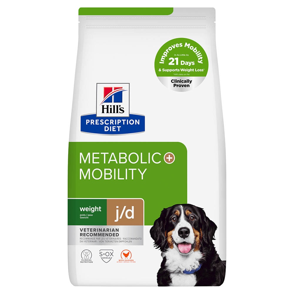 Hills Prescription Diet Metabolic + Mobility Trockenfutter für Hunde mit Huhn_0