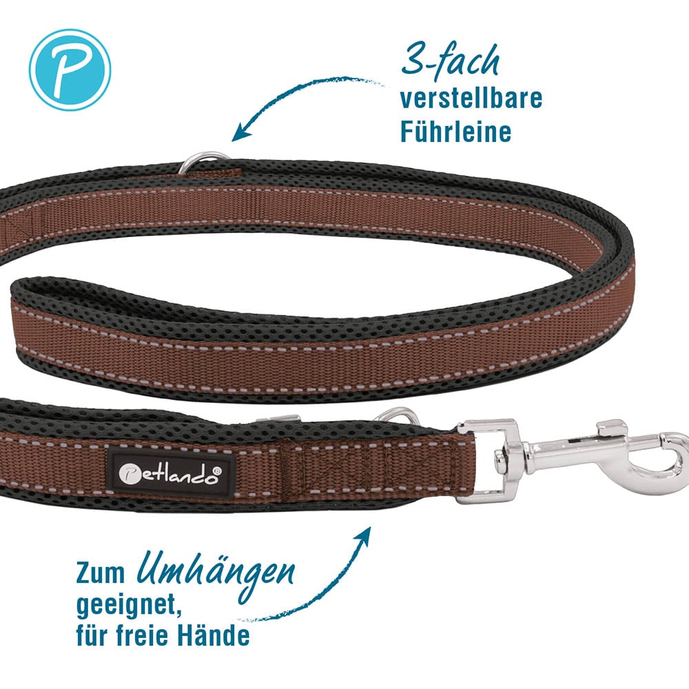 Petlando Outdoor Führleine mokka_1