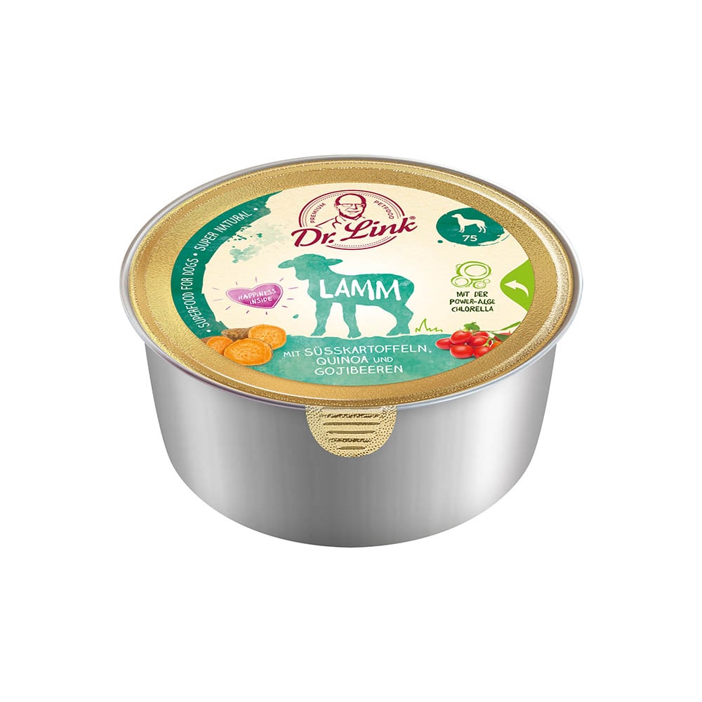 Dr. Link Super Natural Lamm mit Süßkartoffel und Quinoa Nassfutter für Hunde_0
