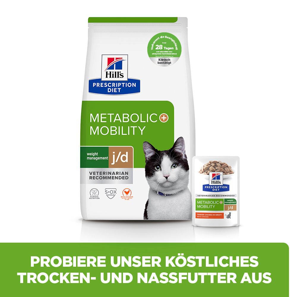 Hills Prescription Diet Metabolic + Mobility mit Huhn Trockenfutter für Katzen_1