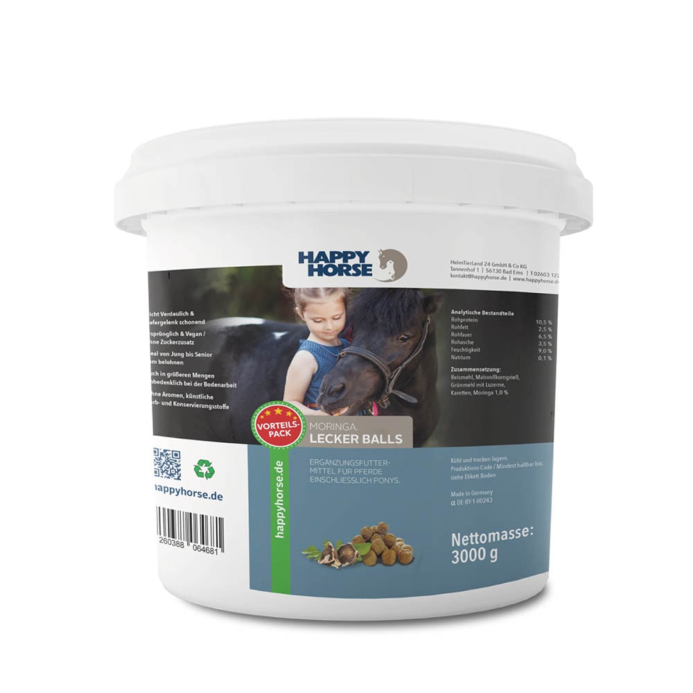 Happy Horse Lecker Balls Moringa für Pferde und Hunde (Vegan)_1