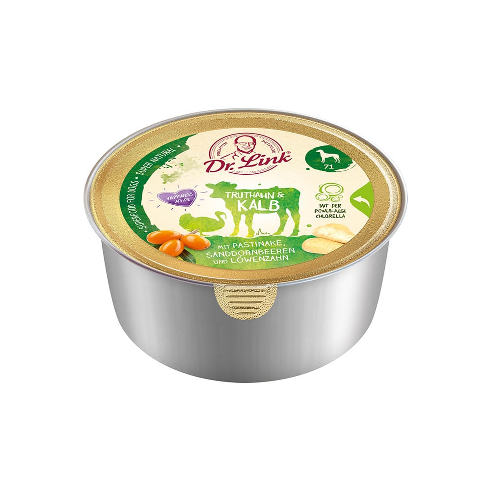 Dr. Link Super Natural Truthahn und Kalb mit Pastinake Nassfutter für Hunde_0