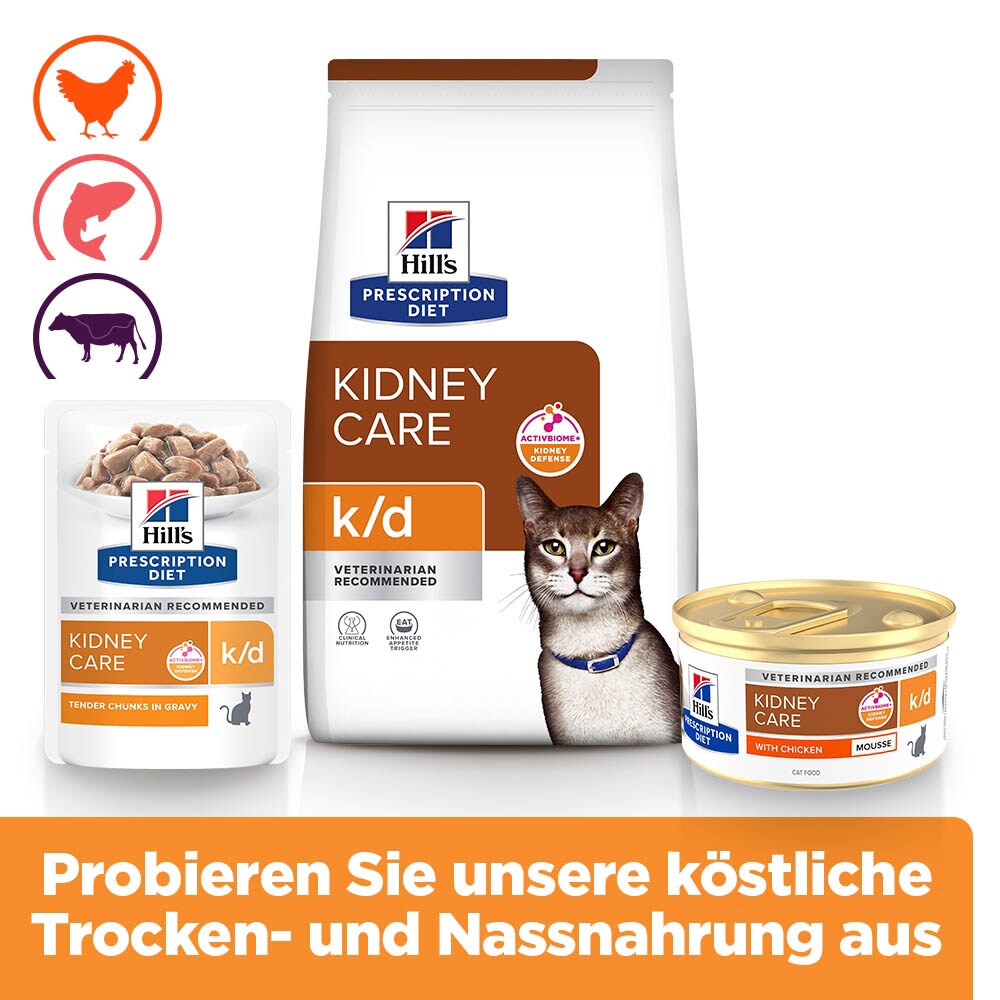 Hills Prescription Diet k/d Mousse Huhn Nassfutter für Katzen_4
