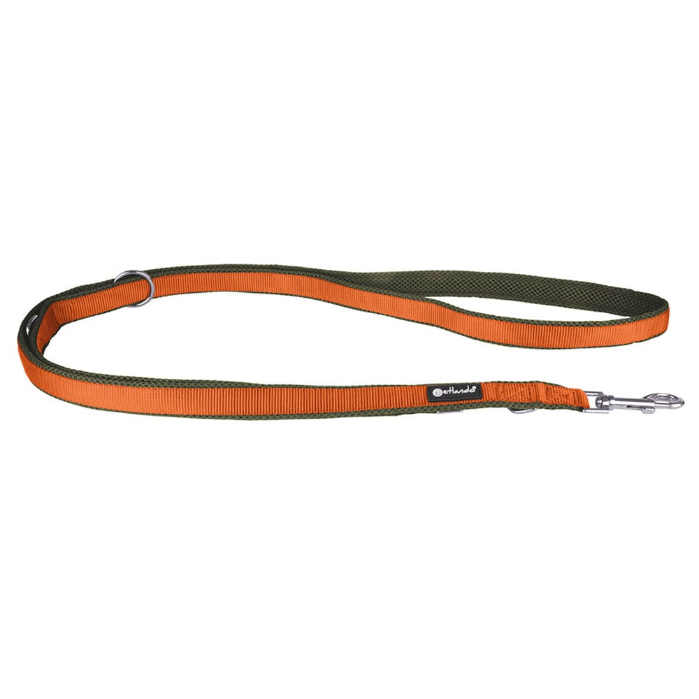 Petlando Magnetech verstellbare Führleine olive/orange_0