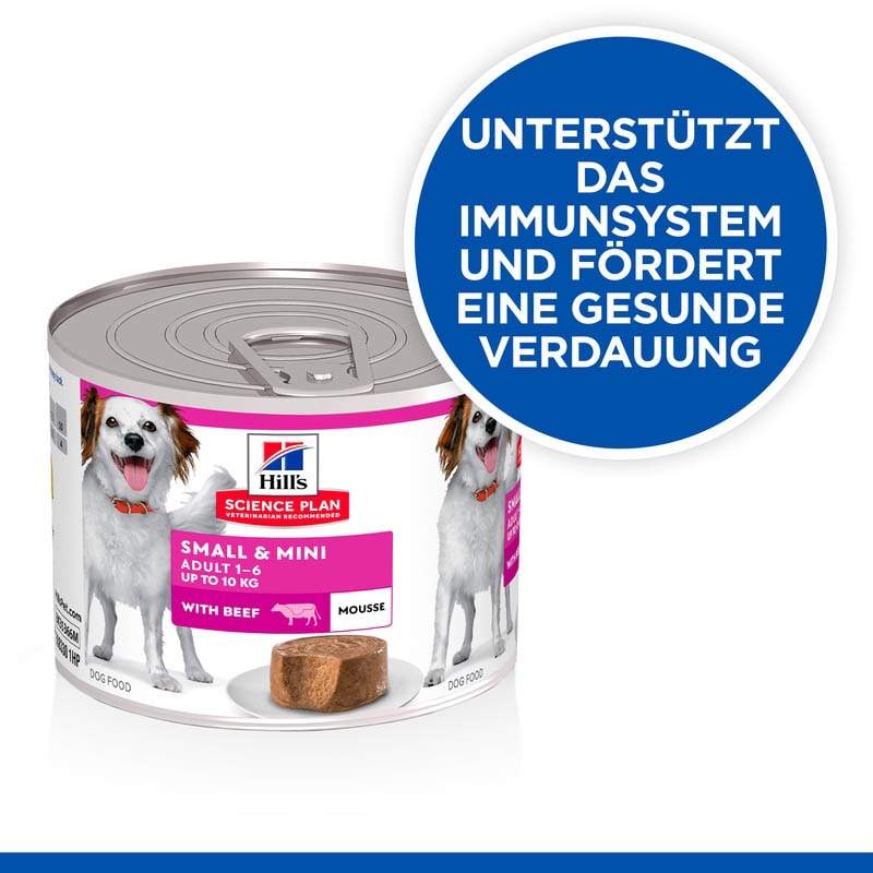 Hills Science Plan Small & Mini Adult Mousse für Hunde mit Rindfleisch_2