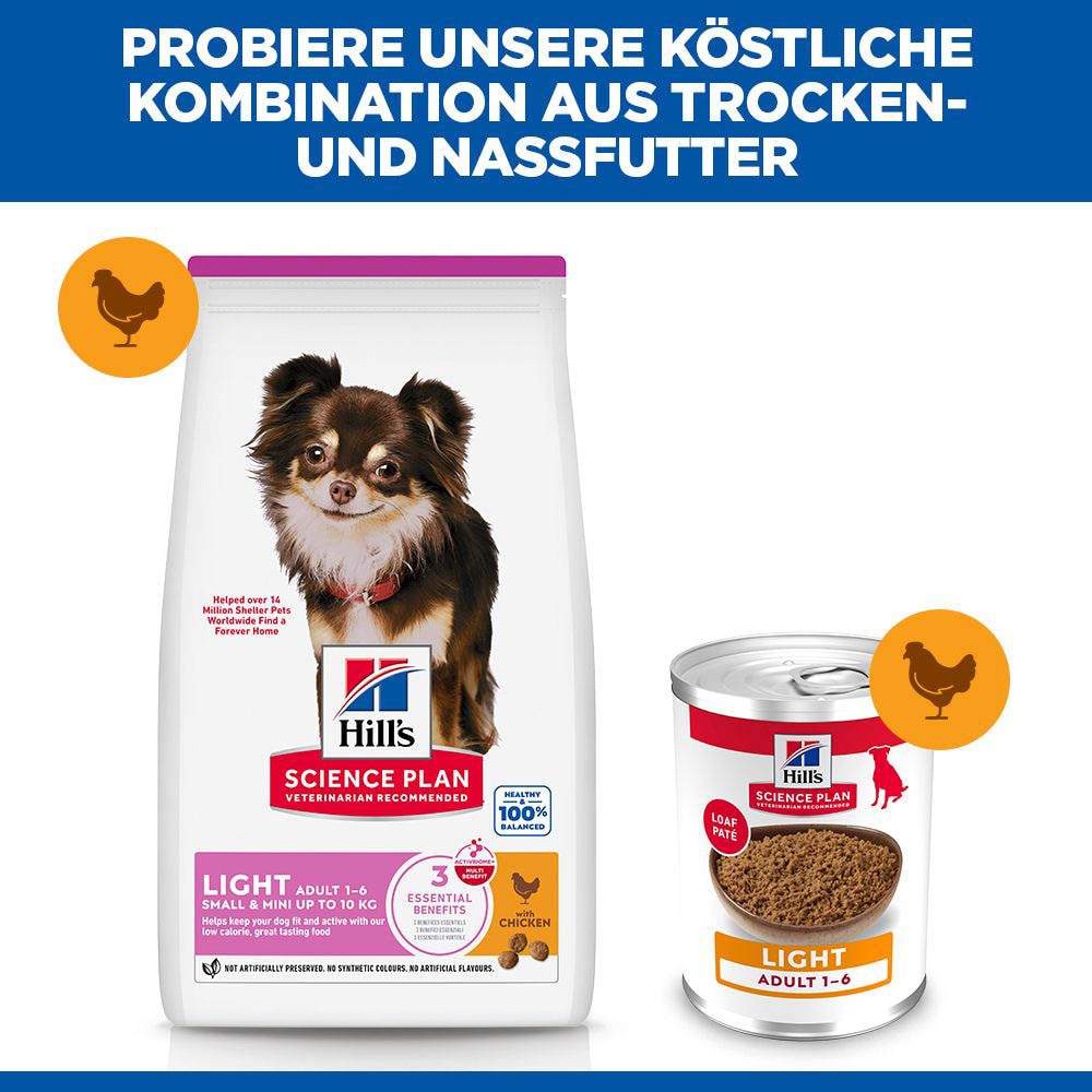 Hills Science Plan Small & Mini Adult Light Trockenfutter für Hunde_4