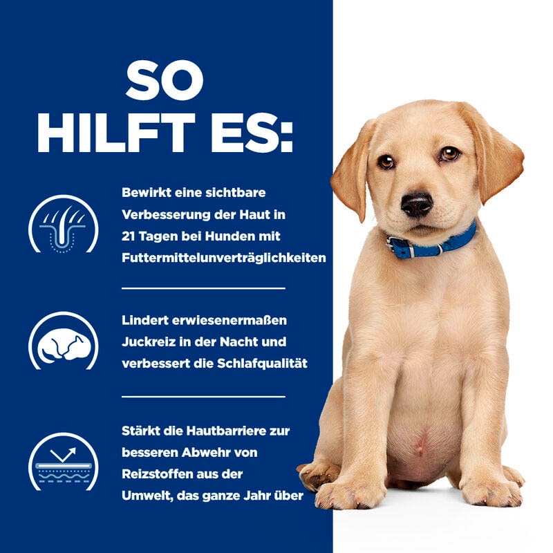 Hills Prescription Diet Derm Complete Puppy mit Reis und Ei Trockenfutter für Hunde_3