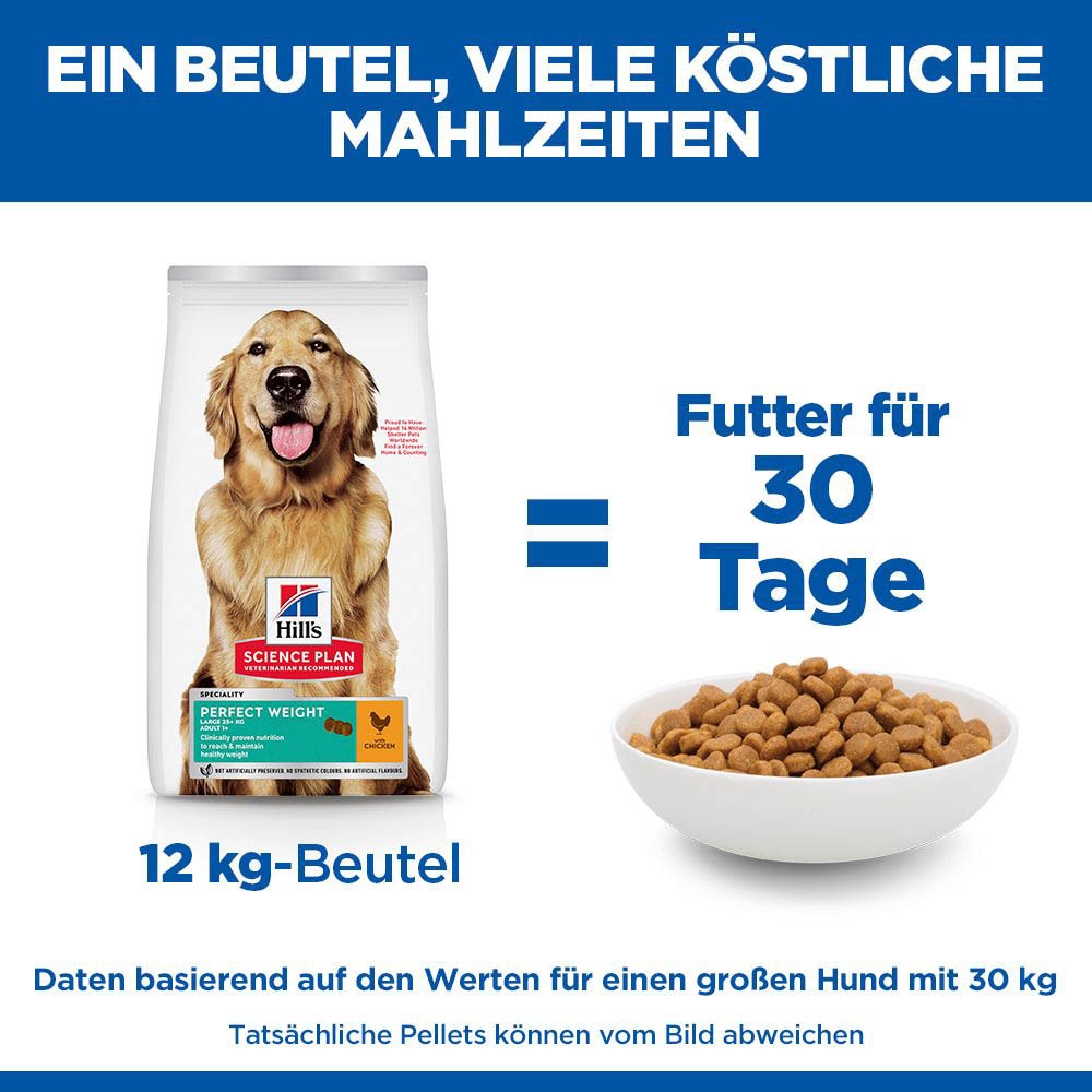 Hills Science Plan Adult Perfect Weight Large Breed Trockenfutter für Hunde_3
