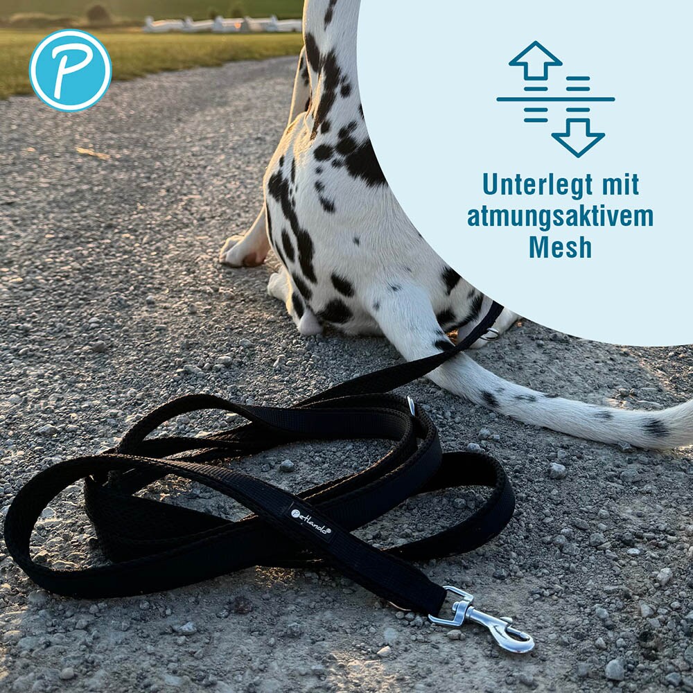 Petlando Mesh verstellbare Führleine schwarz_3