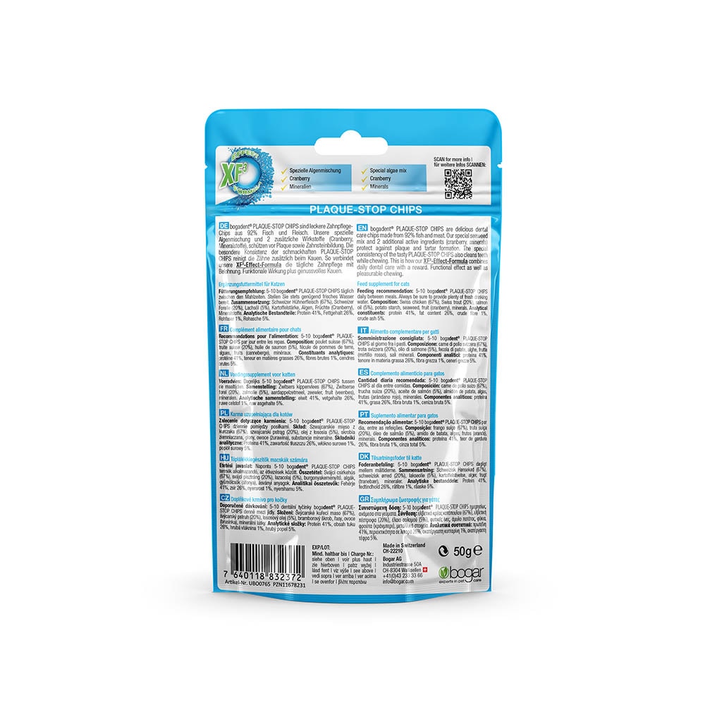 bogadent Plaque-Stop Chips Huhn mit Forelle für Katzen_1
