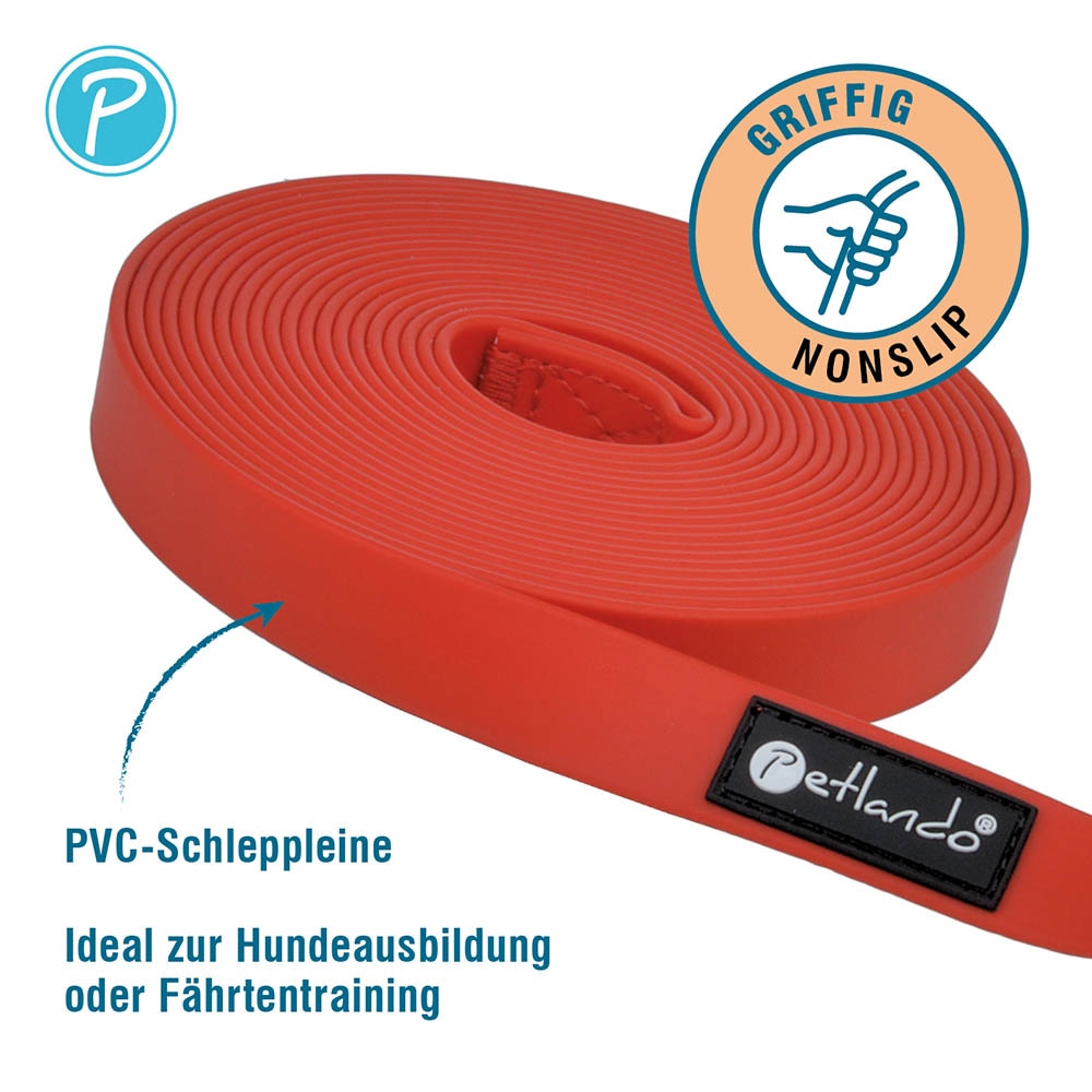 Petlando Trekking Schleppleine rot_1