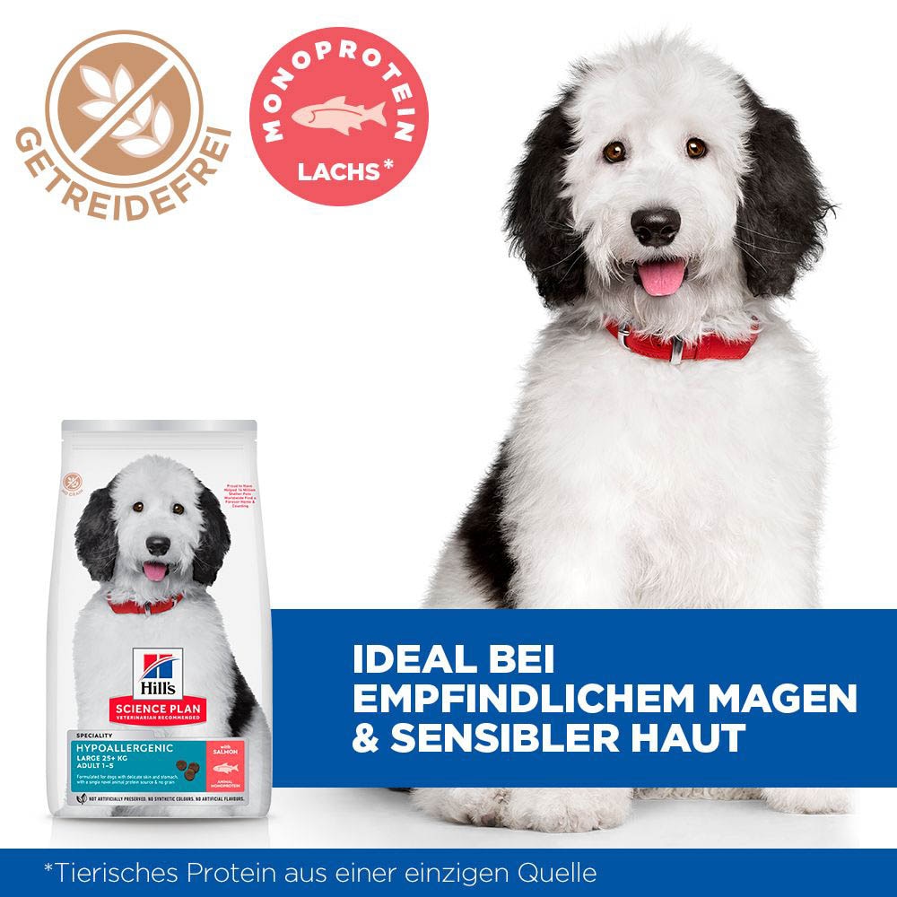 Hills Science Plan Hypoallergenic Large Breed Adult Trockenfutter mit Lachs_4