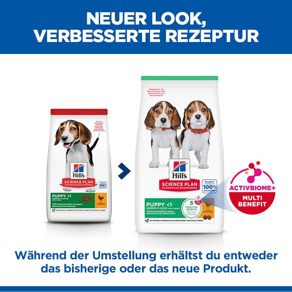 Hills Science Plan Puppy Medium mit Huhn Trockenfutter_2