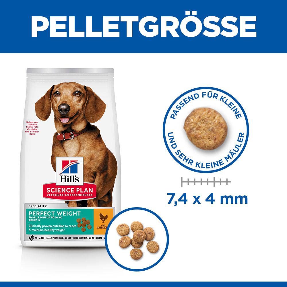 Hills Science Plan Adult Perfect Weight Small &  Mini Trockenfutter für Hunde_3