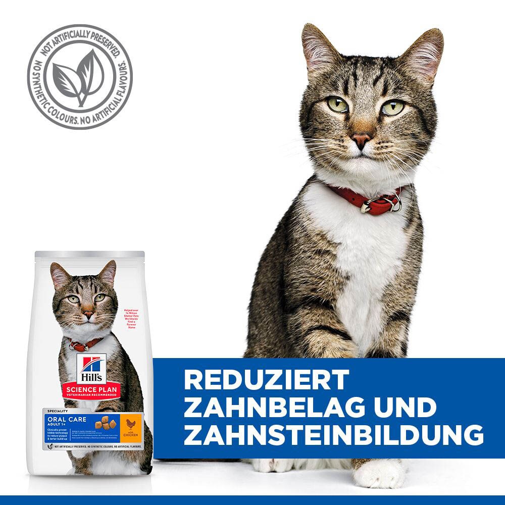 Hills Science Plan Adult Oral Care Huhn Trockenfutter für Katzen_7