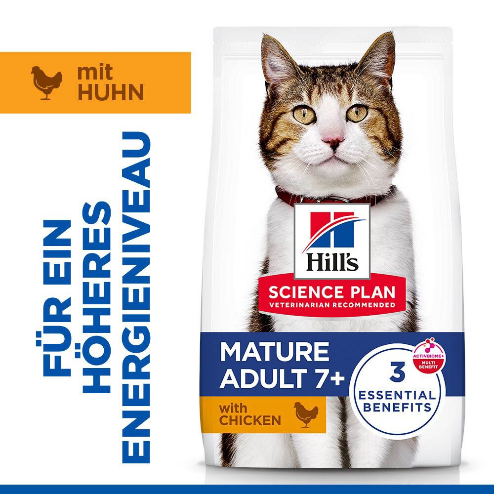 Hills Science Plan Mature Adult 7+ Huhn Trockenfutter für Katzen_1