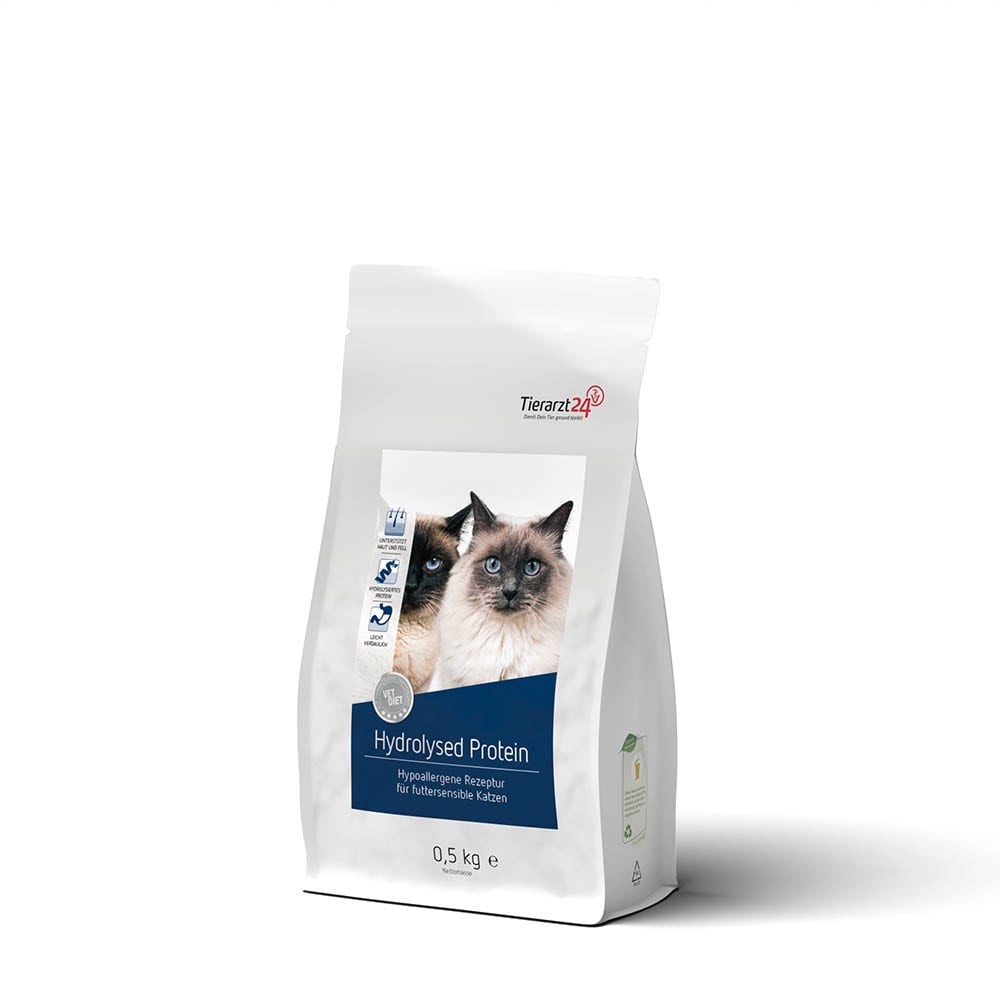 Tierarzt24 Vet Diet Hydrolysed Protein Trockenfutter für Katzen _0