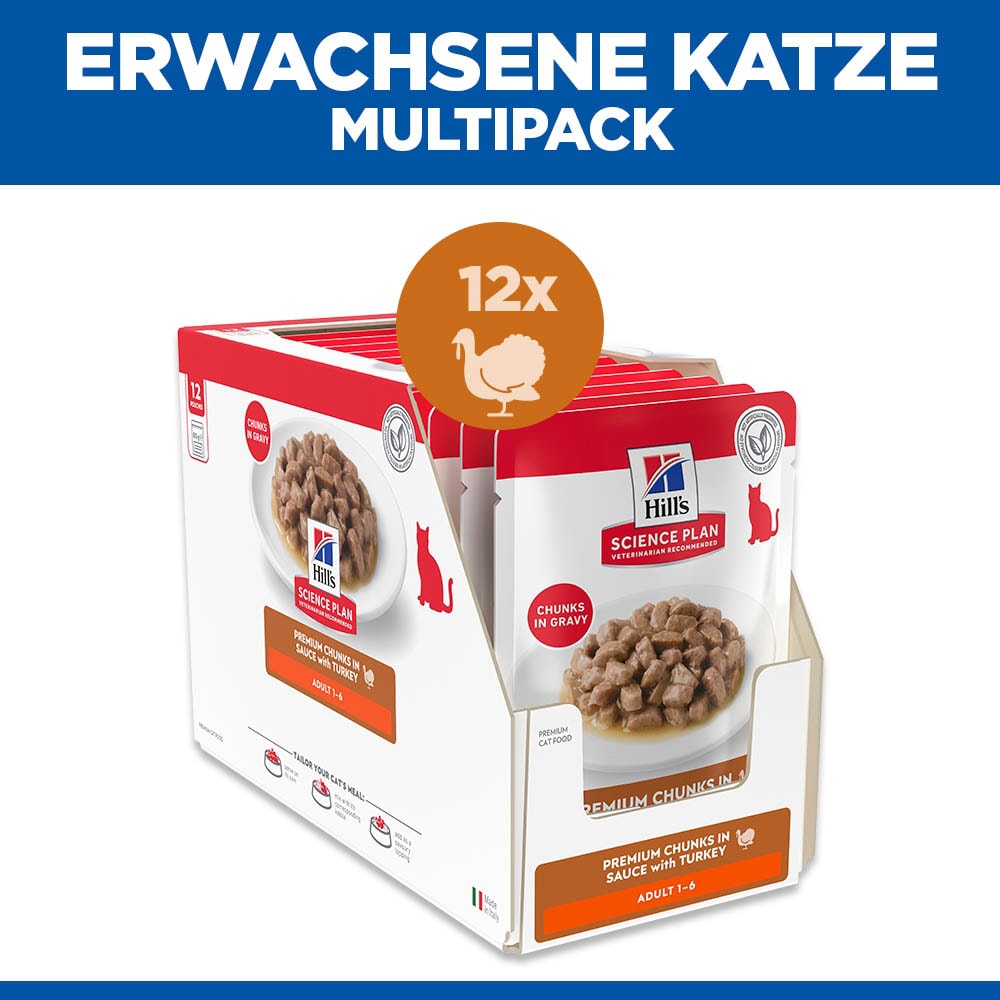 Hills Science Plan Adult Truthahn Nassfutter für Katzen_1
