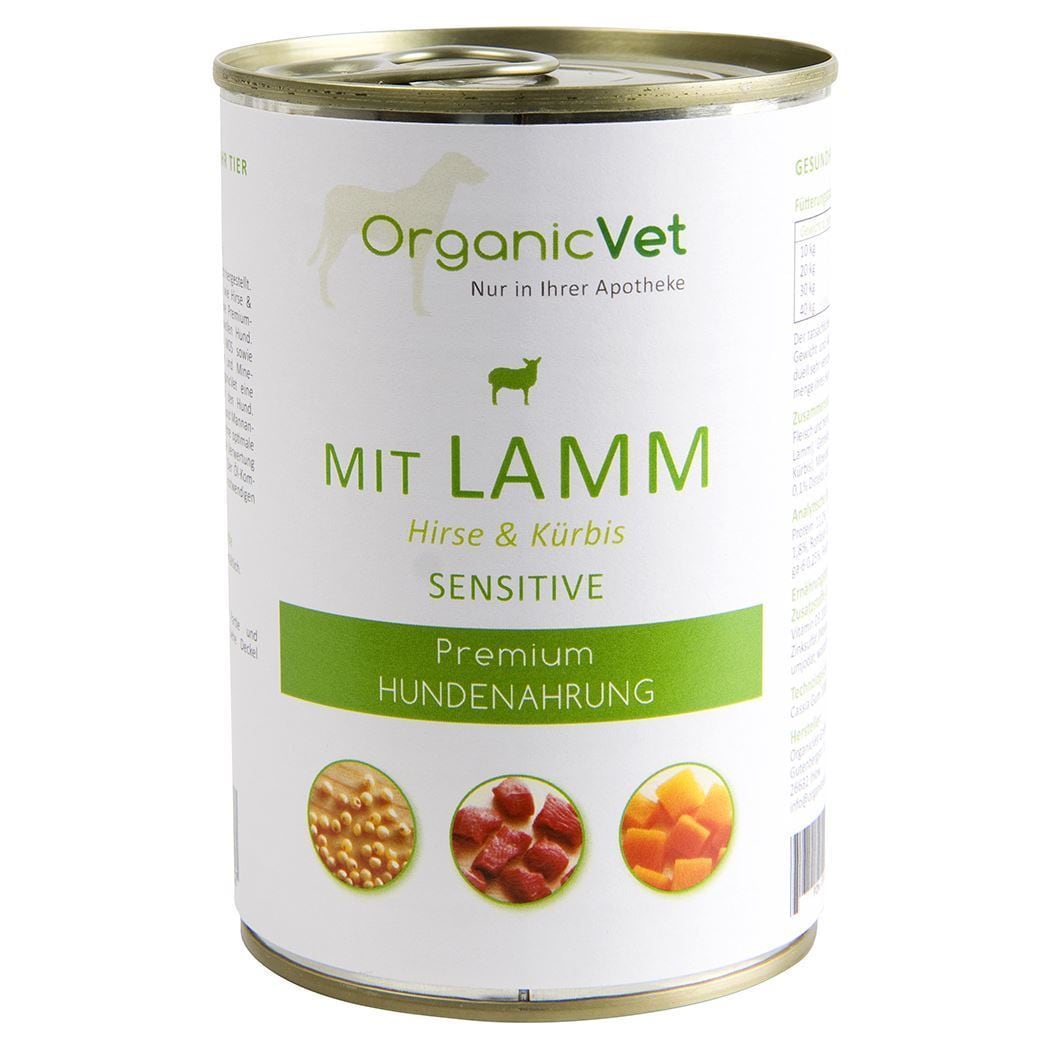 OrganicVet Sensitiv Lamm Nassfutter für Hunde_1