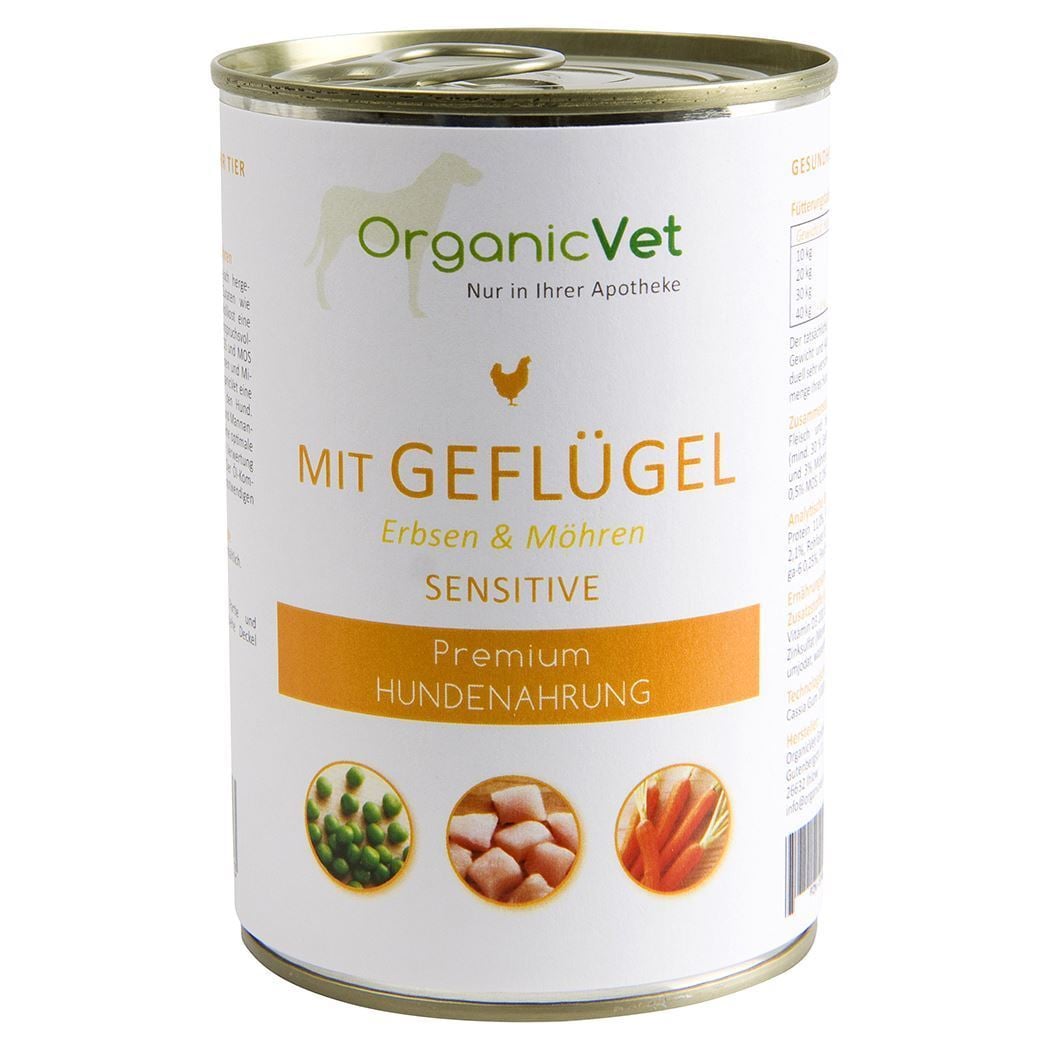 OrganicVet Sensitive Geflügel Nassfutter für Hunde_1